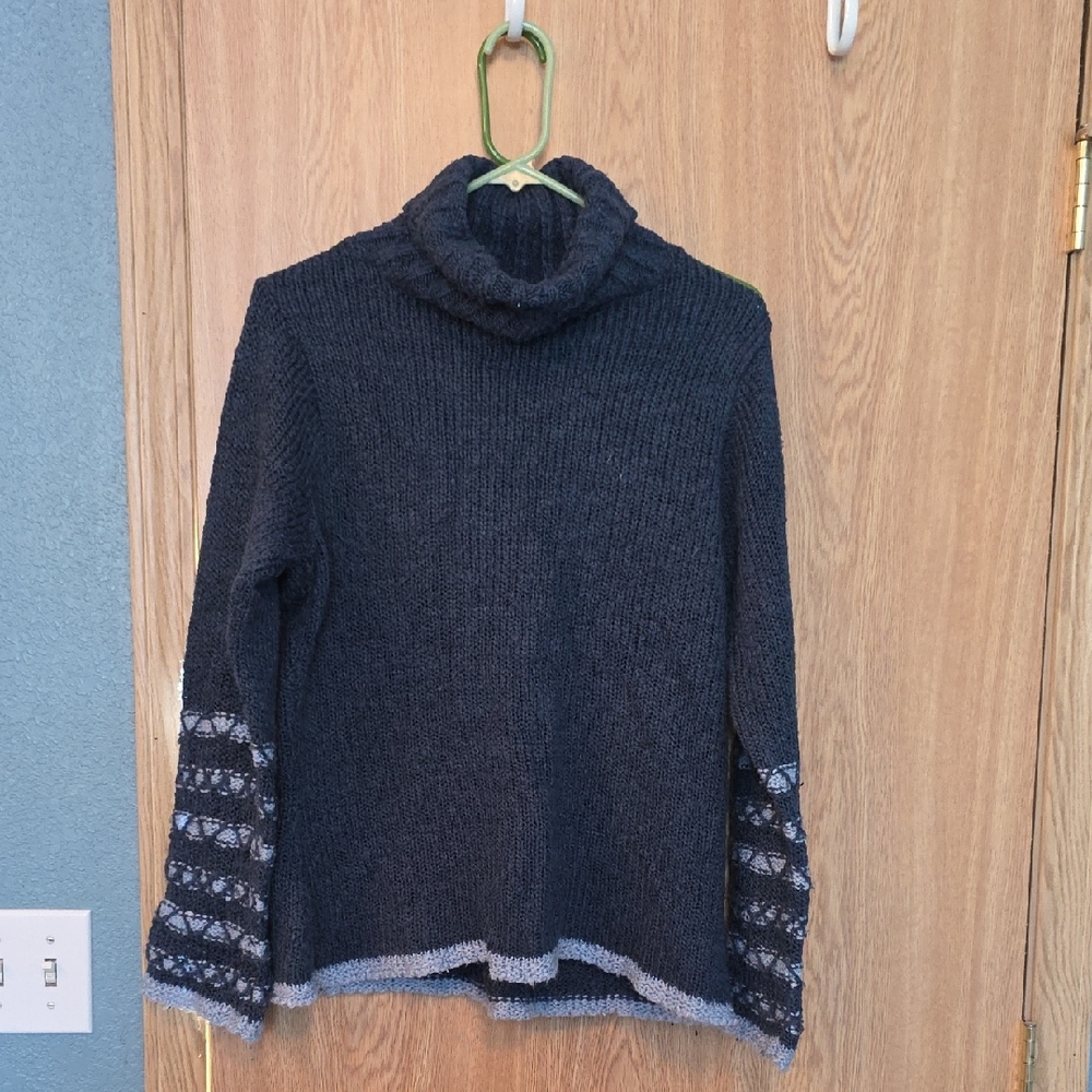Relais Knitware Blue  Cowl Sweater